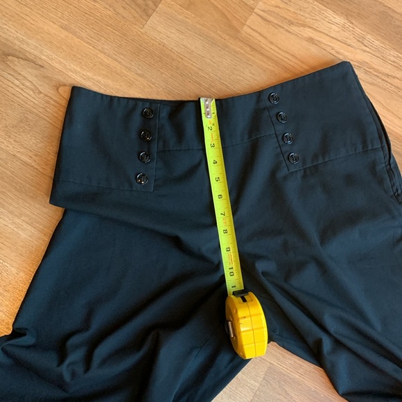 H&M, solid black flat front wide leg casual pants. Size 14. - Picture 12 of 15